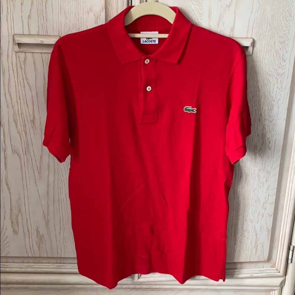 Lacoste red polo
